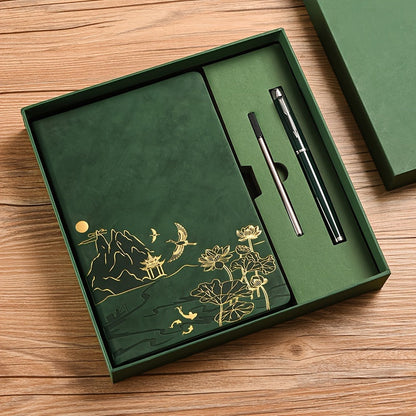 Green notebook set