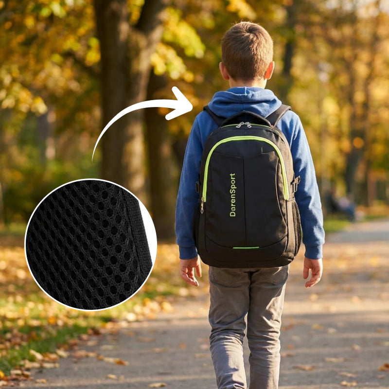 Oxford school backpack front pocket