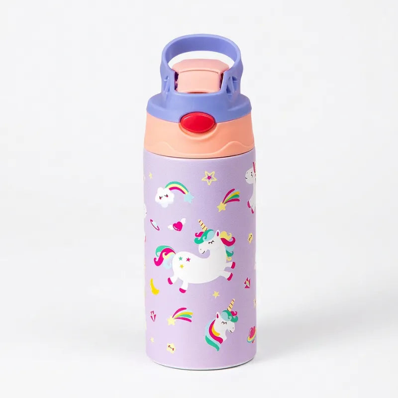 350ml water bottle unicorn design