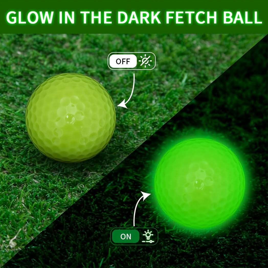Glow golf ball detail