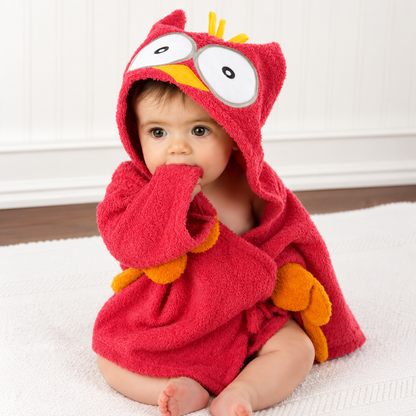 Baby Hooded Bath Towel — Soft Animal Design Bath Poncho for Babies & Toddlers