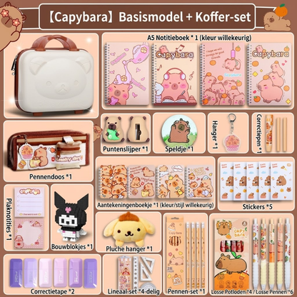 Capybara study deluxe set 1 with wheelie case