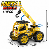 DIY Metal Construction Vehicle Model Kit – Screw & Nut Build Set thumbnail 3