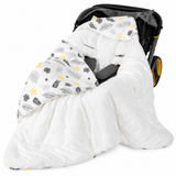 Baby Swaddle Wrap Blanket with Windproof Hood for Car Seat thumbnail 2