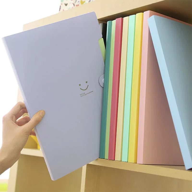 A4 file folder filled with papers