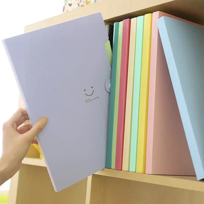 A4 file folder filled with papers