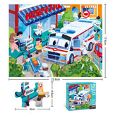 City Heroes Jigsaw Puzzle Set – Construction, Fire, Police & Medical thumbnail 4