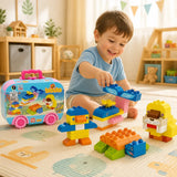 120-Piece Large Building Blocks Set with Storage Bag thumbnail 4
