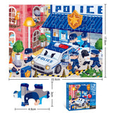 City Heroes Jigsaw Puzzle Set – Construction, Fire, Police & Medical thumbnail 2