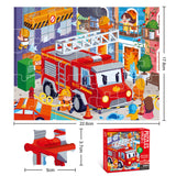 City Heroes Jigsaw Puzzle Set – Construction, Fire, Police & Medical thumbnail 3