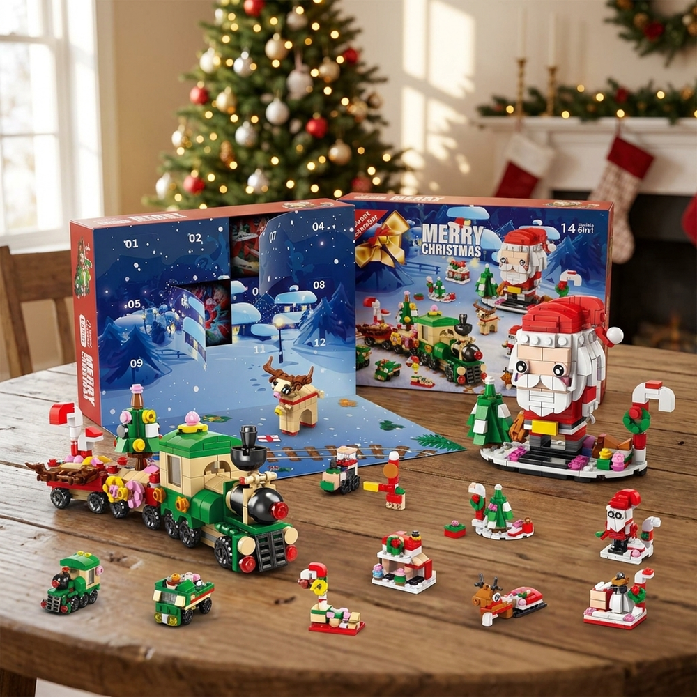 Christmas Building Block Advent Calendar – Mini Brick Set