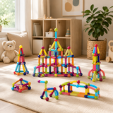 Magnetic Construction Tiles Set for Kids – Building Blocks (STEM) thumbnail 6