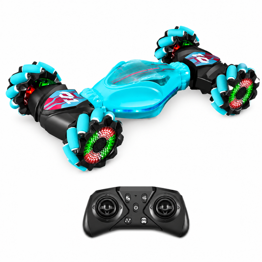 Gesture-sensing RC stunt car – sky blue