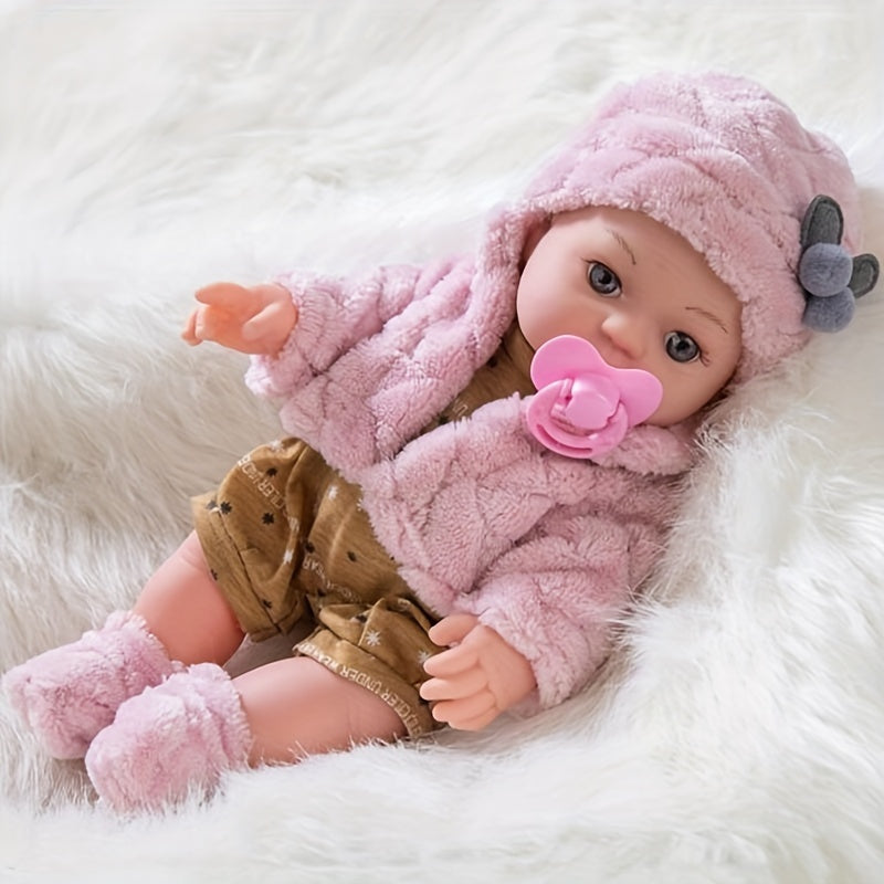 Realistic Silicone Baby Doll, 12 Inch