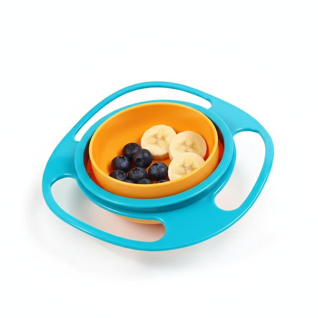 360 No-Spill Gyro Bowl | Spill-Proof Toddler Snack Bowl