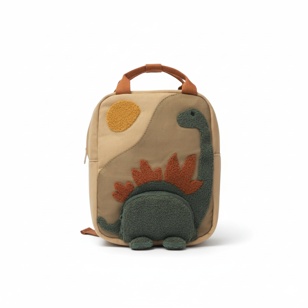 Kids 3D Dinosaur Backpack | Soft Bouclé Toddler Bag
