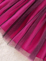Girls Halloween Skeleton Dress – Pink Tulle Party Costume thumbnail 5