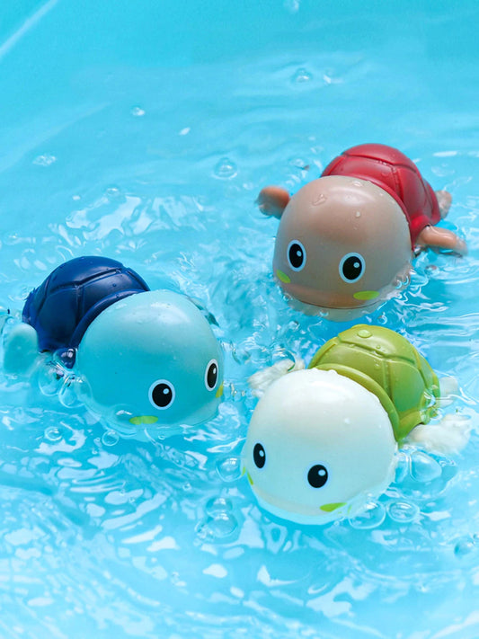 Wind-up swimming turtle bath toys for kids