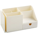 Desk Pen Holder with Drawer & Bookshelf – Multi-Compartment Organiser thumbnail 3