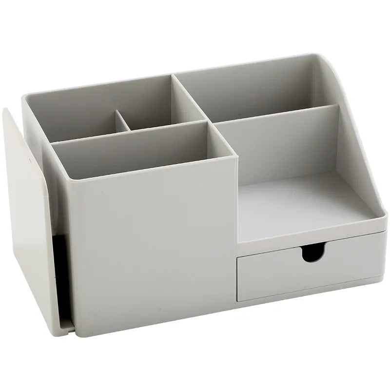 Desk Pen Holder with Drawer & Bookshelf – Multi-Compartment Organiser