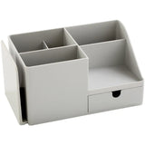 Desk Pen Holder with Drawer & Bookshelf – Multi-Compartment Organiser thumbnail 2