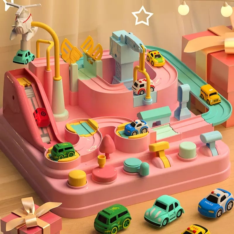 Race track detail close up