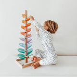 Wooden Rainbow Sound Tower – Educational Sensory Marble Run thumbnail 4