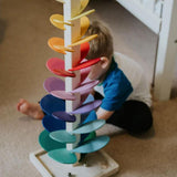 Wooden Rainbow Sound Tower – Educational Sensory Marble Run thumbnail 5