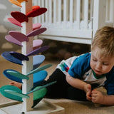 Wooden Rainbow Sound Tower – Educational Sensory Marble Run thumbnail 6