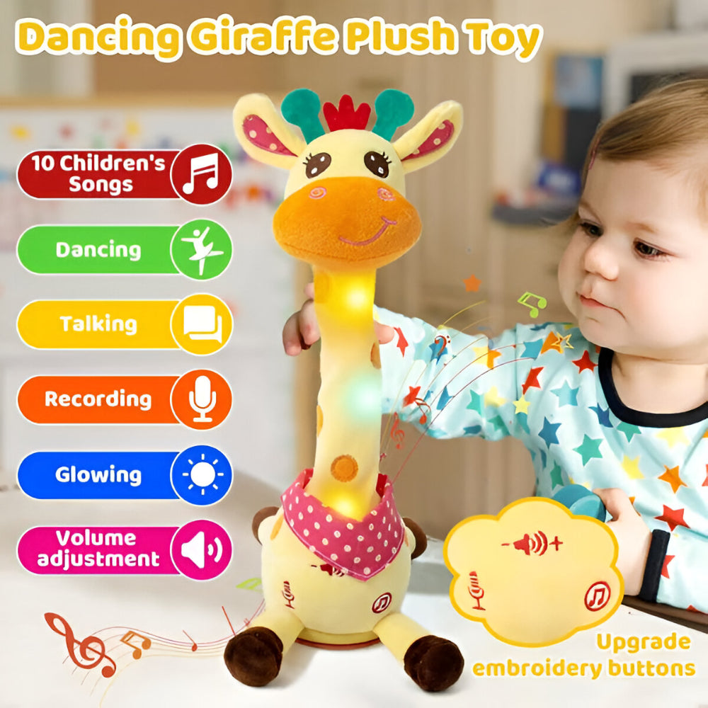 Singing giraffe plush dancing feature