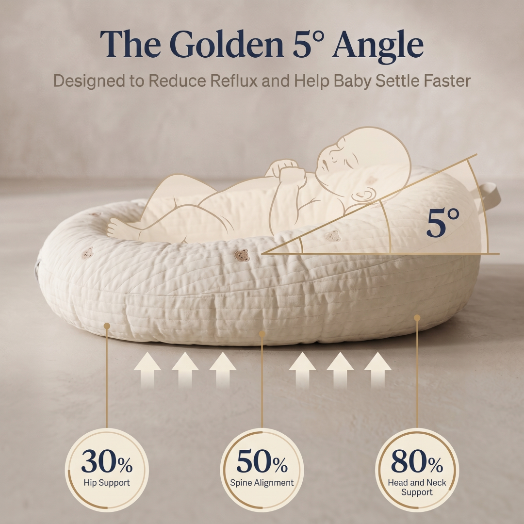 Soft nest baby lounger lifestyle scene