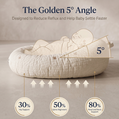 Soft nest baby lounger lifestyle scene