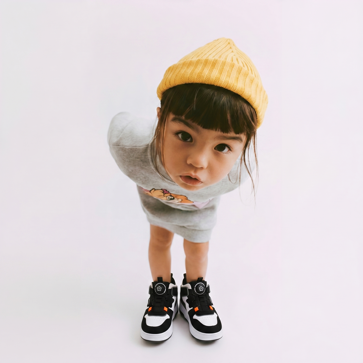 Kids roller shoes lifestyle photo, child skating outdoors