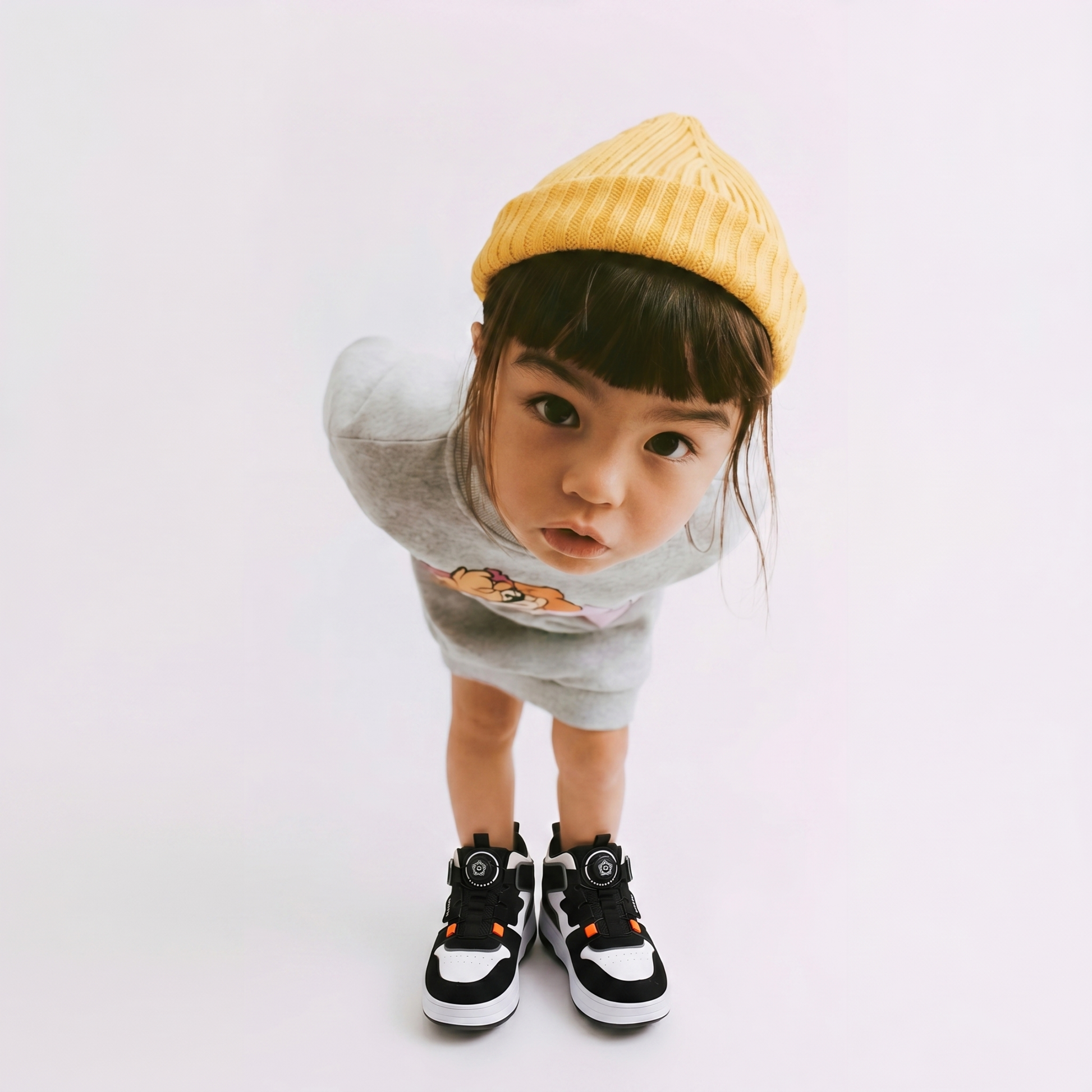 Kids roller shoes lifestyle photo, child skating outdoors
