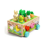 Wooden Vegetable Sorting Toy with Farm Animal Cart thumbnail 4