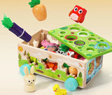 Wooden Vegetable Sorting Toy with Farm Animal Cart thumbnail 6