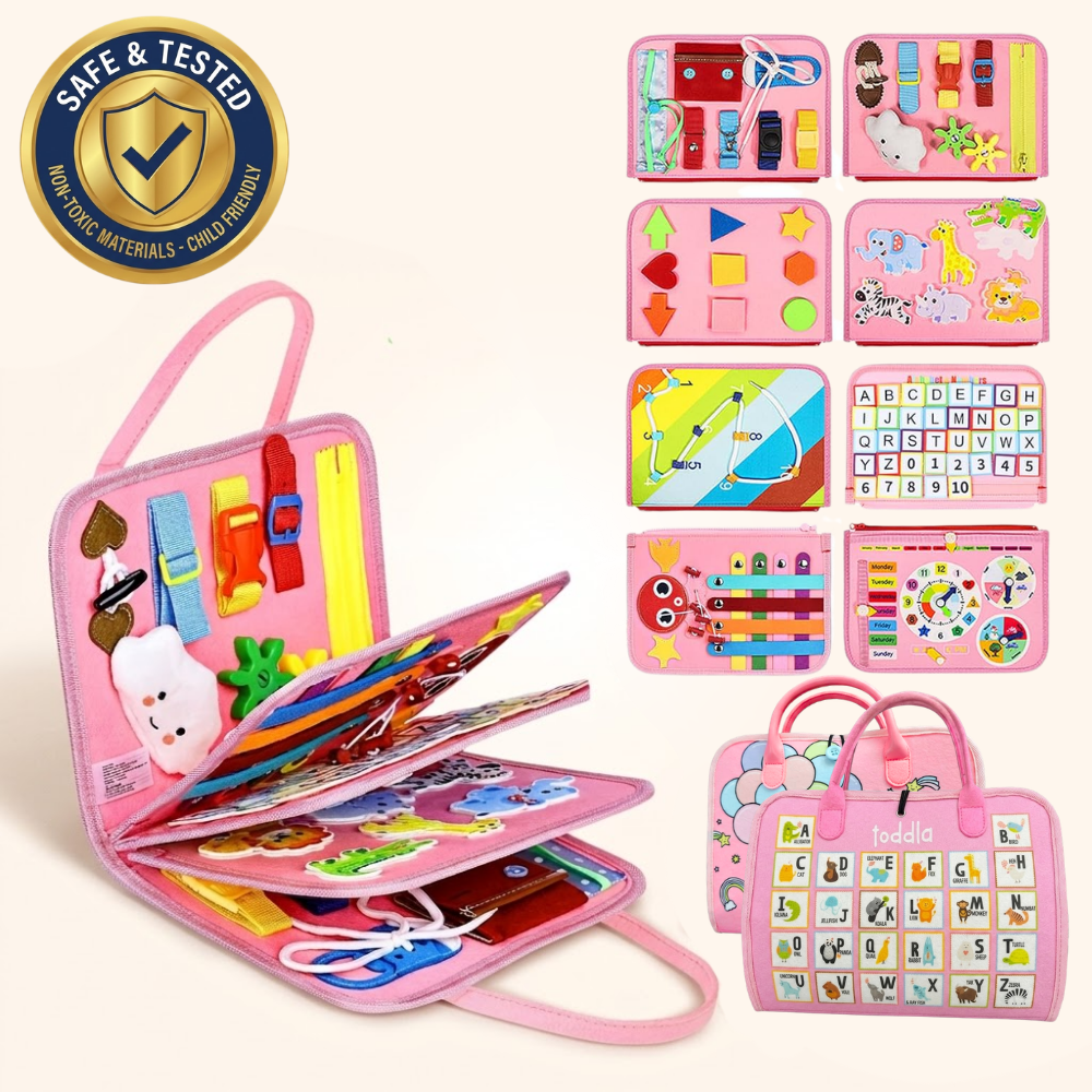 Montessori Busy Board Pink