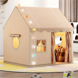 Kids Indoor Play Tent – Cotton Playhouse Den with Carry Bag thumbnail 2