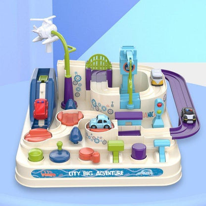 Kids Race Track Adventure Set pearl white version