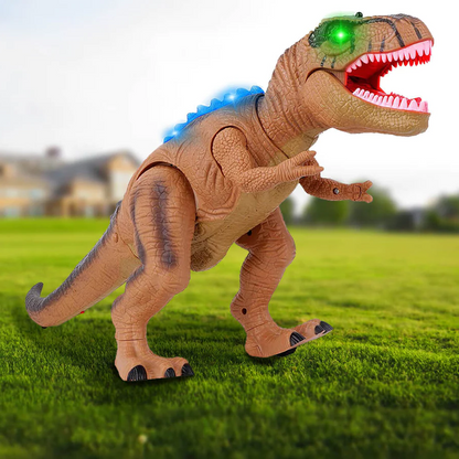 Remote control walking dinosaur toy