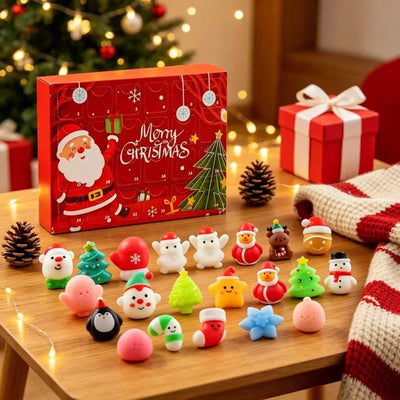 Squishy Christmas Advent Calendar – 24-Piece Countdown Set