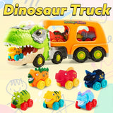 Dinosaur Carrier Truck – 6 Mini Vehicles, Music & Lights Miniaturansicht 2