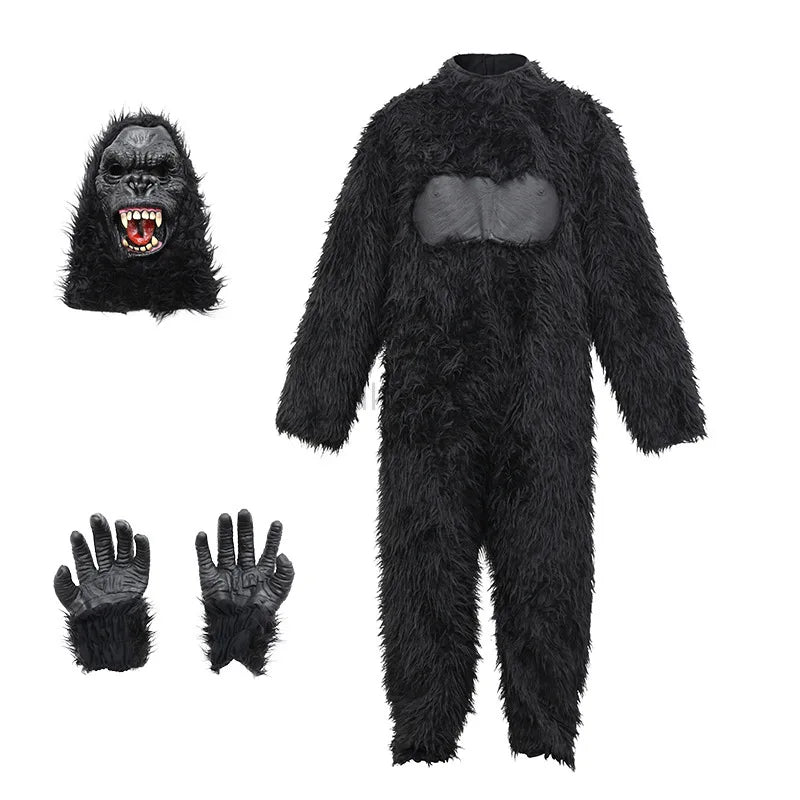 Kids Gorilla Costume with Mask and Gloves