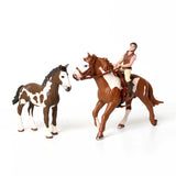 Horse & Rider Figurine Playset - Realistic 1/60 Scale thumbnail 4