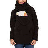 Kangaroo Pouch Premama Babywearing Fleece Coat thumbnail 3
