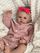 19" Realistic Reborn Baby Doll - Hand-Painted, Rosy Cheeks thumbnail 5