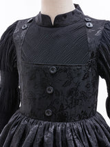 Girls Gothic Witch Costume with Hat & Glasses thumbnail 5