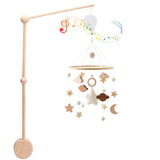 Wooden Nursery Crib Mobile Arm with Music Box & Crochet Topper thumbnail 4