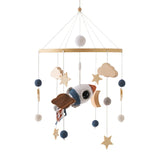 Wooden Nursery Crib Mobile Arm with Music Box & Crochet Topper thumbnail 6
