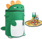 Felt Animal Toy Storage Basket with Fold-Out Play Mat thumbnail 2